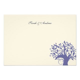 Tree of Life Wedding Thank You Note Purple 669 Personalized Invitations