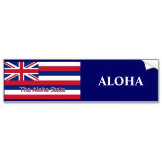 Hawaii Flag Bumper Sticker