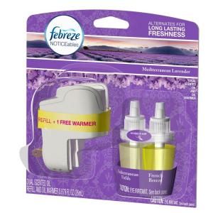 Febreze .879 oz. Mediterranean Lavender Air Freshener Noticeables with Free Warmer 003700085431
