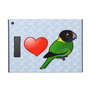 I Love Twenty eight Parrots Case For iPad Mini