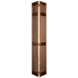 Home Fashion Technologies 6 Panel MinWax Special Walnut Solid Wood Interior Bifold Closet Door 1603280224