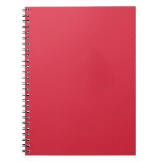 Rusty Red Cute Matching Color Spiral Notebook