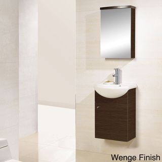 DreamLine Wall mounted Modern Bathroom Vanity with Medicine Cabinet DreamLine Bath Vanities