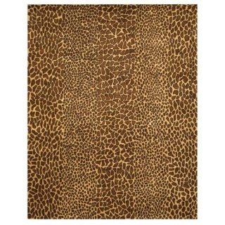 Eorc Tmd117tn912 Eorc Hand Tufted Wool Leopard Rug (8'9 X 11'9) In  