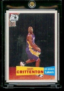 2007 08 Topps Basketball 1957 58 Variations # 129 Javaris Crittenton   NBA Rookie Trading Card 