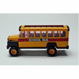 School bus toy for kids cut out