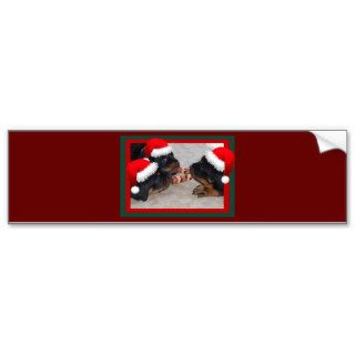 Christmas Rottweilers A Time of Joyous Giving Bumper Sticker