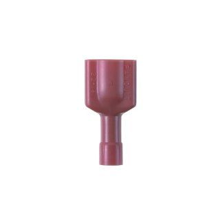 Panduit DPF18 250FIMB L DiscoGrip Male Disconnect, Premium Nylon Fully Insulated, Funnel Entry, 22   18 AWG Wire Range, Red, 0.250 x 0.032" Tab Size, 0.133" Max Insulation, 0.46" Width, 0.34" Height, 0.92" Length (Pack of 50) Disc