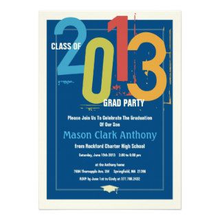 2013 Graduation Fun Party Invitation