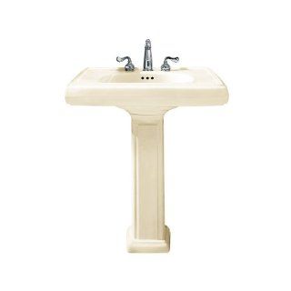 American Standard 0191.134.222 Heritage Pedestal Bathroom Sink, Linen    