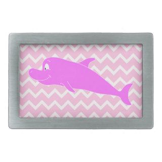 Pink Dolphin. Belt Buckle