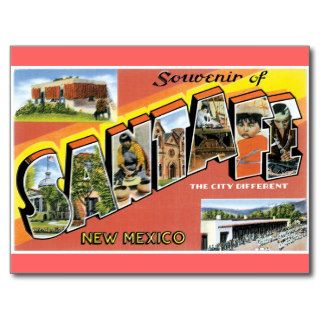 Souvenir of Santa Fe, New Mexico Postcards