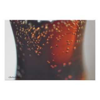 A Glass Of Soda Bubbles Poster