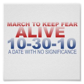 March To Keep Fear Alive Poster