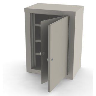 Steel Narcotics Cabinet Double Door, Double Lock 18.125"W x 12.125"D x 24"  Storage Cabinets 