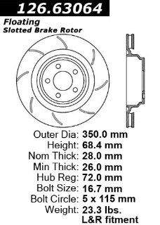 Centric 126.63064 Rear Brake Rotor Automotive
