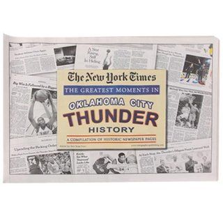 NBA Oklahoma City Thunder Greatest Moments Newspaper  Basketball Equipment  Sports & Outdoors