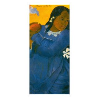 Paul Gauguin's Woman with a Mango (1892) Customized Rack Card