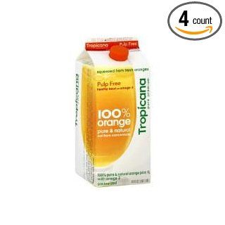 Pepsico Tropicana Pure Premium Orange Juice, 128 Ounce    4 per case.