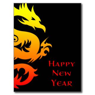 happy chinese new year  year of the dragon 2012 postcard