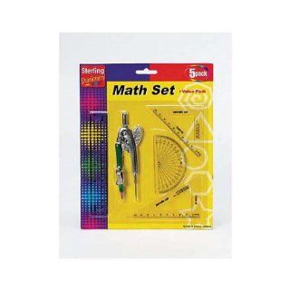 144 5 Piece math set  Educational And Hobby Protractors 