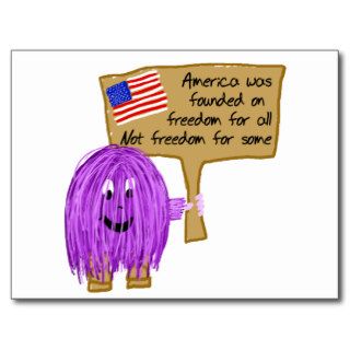 Purple Freedom Postcard