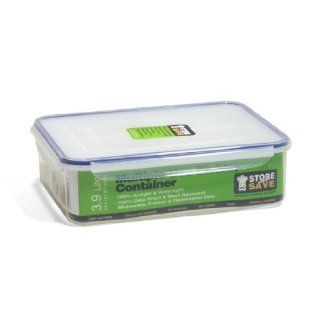 Lock&Lock 131 Fluid Ounce Rectangular Food Container with Divider, 16.2 Cup Kitchen & Dining