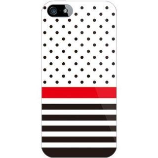 SECOND SKIN Dot / Border White (Clear)  iPhone 5 Case  ( Japanese Import ) SAPIP5 PCCL 201 Y145 Cell Phones & Accessories