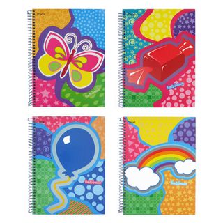 Mead Quad Fun & Dreams Assorted Subject Spiral Notebooks (Pack of 4) Mead Subject & Lab Notebooks