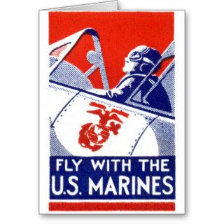 WWII Marine Corps Aviation Greeting Card