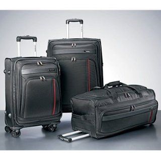 Samsonite Versatility 360 4 Piece Luggage Set   Black   4 Pcs Spinner Suitcase   Luggage Racks