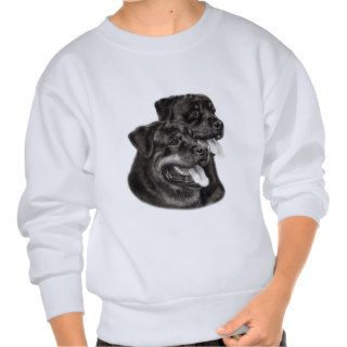 Rottweilers Painting Pull Over Sweatshirt