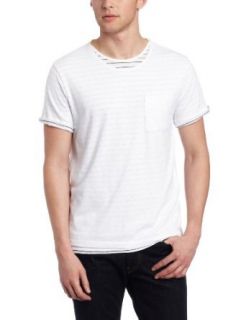 Calvin Klein Jeans Men's Short Sleeve Double Layer Stripe Knit Tee at  Mens Clothing store Fashion T Shirts