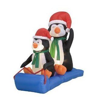Airblown Inflatable 6 Ft Long Penquins on a Sled Health & Personal Care