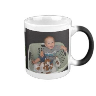 3 photo Baby and Puppy mug