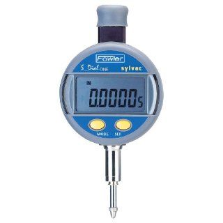 Fowler 54 530 134 Sylvac S_Dial One Electronic Indicator, 0 0.500" Measuring Range, 0.00005" Resolution, 0.0003" Accuracy