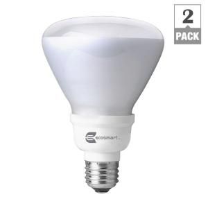 EcoSmart 65W Equivalent Soft White (2700K) R30 Dimmable CFL Flood Light Bulb (2 Pack) ES5R315DIM2