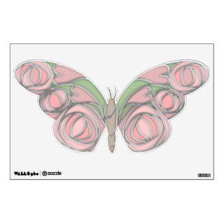Mackintosh Style Stained Glass Effect Floral Wall Graphics