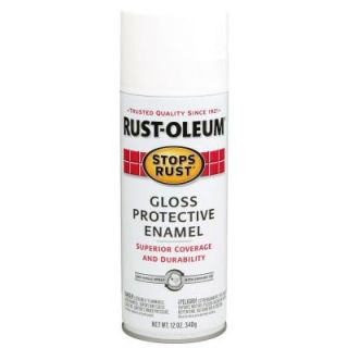 Rust Oleum Stops Rust 12 oz. Protective Enamel Gloss White Spray Paint (6 Pack) 7792830