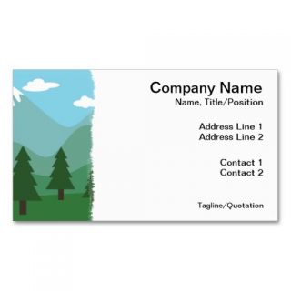 Mountain Forest Business Card Templates