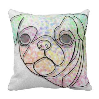 Wire Pug Pillows