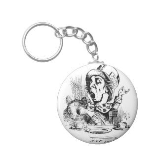 Mad Hatter engaging in rhetoric Key Chains