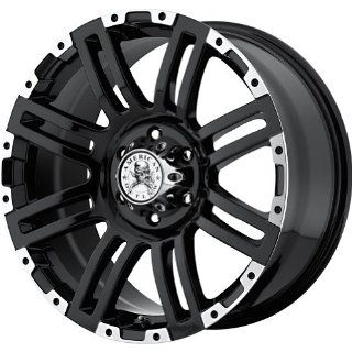 American Outlaw Bunker Black Machined Face Wheel with Machined Finish (20x9"/6x139.7mm) Automotive