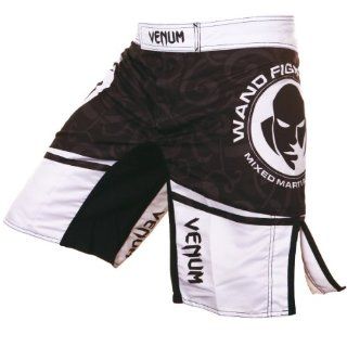 Venum Wanderlei Silva UFC 139 MMA Fight Shorts   Black/white Sports & Outdoors