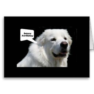 GREAT PYRENEES BIRTHDAY WISHES GREETING CARD