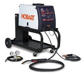Hobart 500505 Handler 140 115 Volt 25 to 140 Amp Gas/Metal/Arc Single Phase Wire Welding Package with Cart   Arc Welding Equipment  