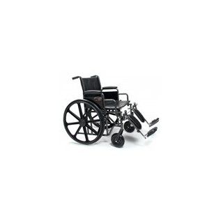 E&J 3G010430 Traveler HD Wheelchair   22X18 Detachable Desk Arm, Elevating Legrest