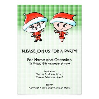 A Happy Couple at Christmas. Mr and Mrs Claus. Personalized Announcements
