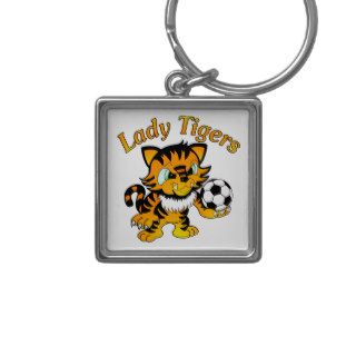 Lady Tigers Soccer Keychains