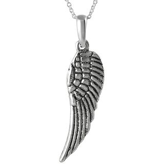 Tressa Collection Sterling Silver Small Angel Wing Necklace Tressa Sterling Silver Necklaces